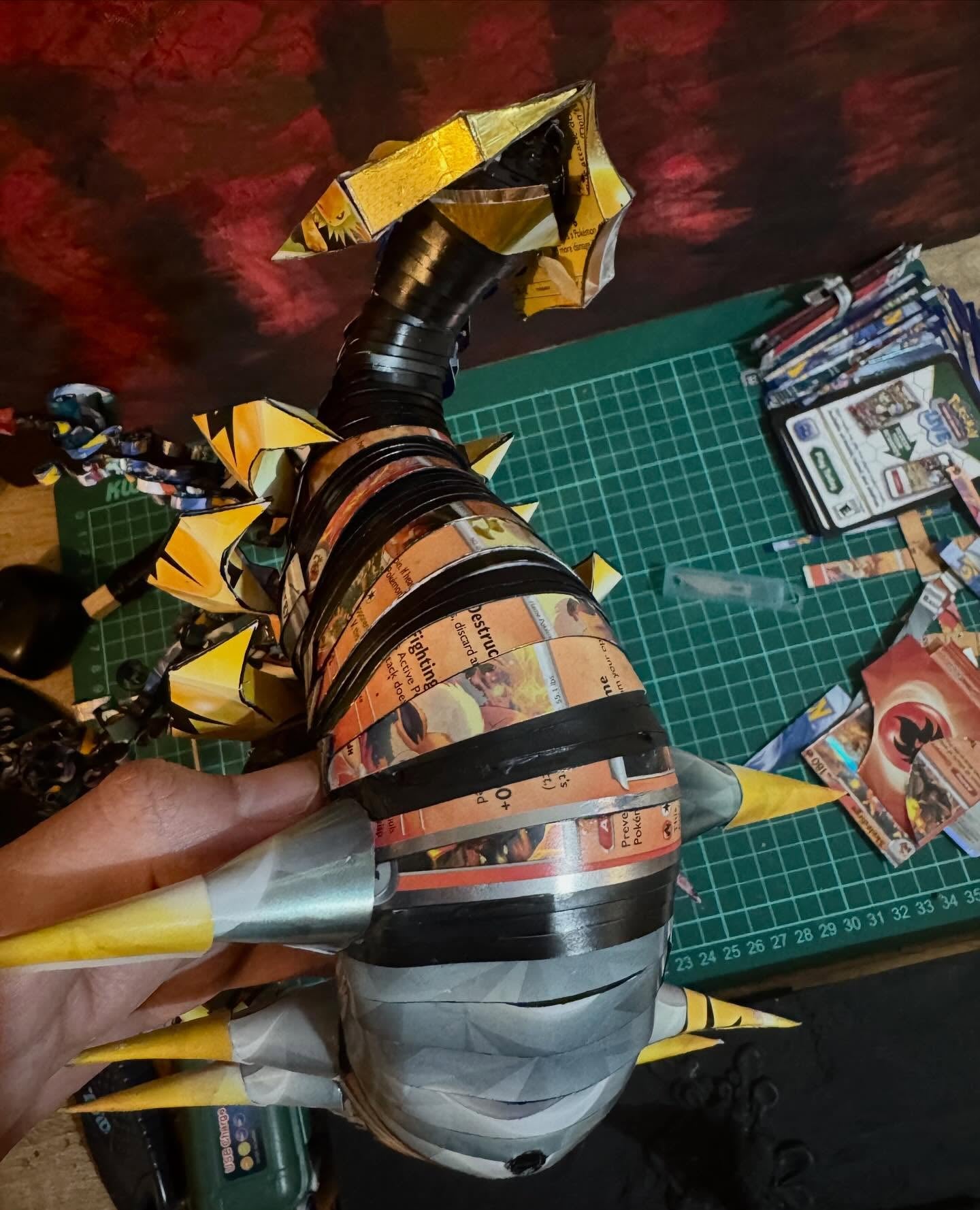 Giratina Pokemon TCG Card Sculpture