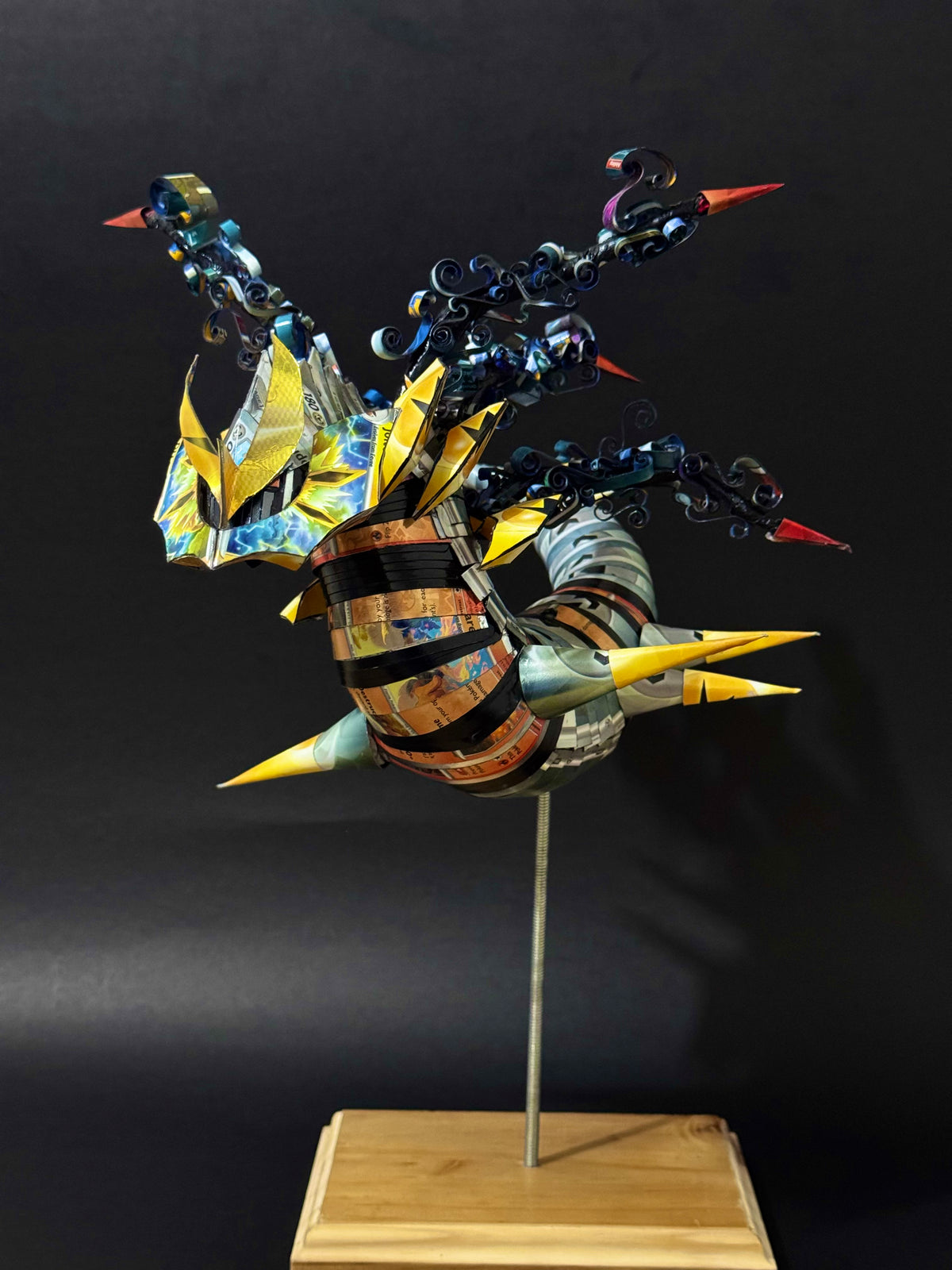 Giratina Pokemon TCG Card Sculpture