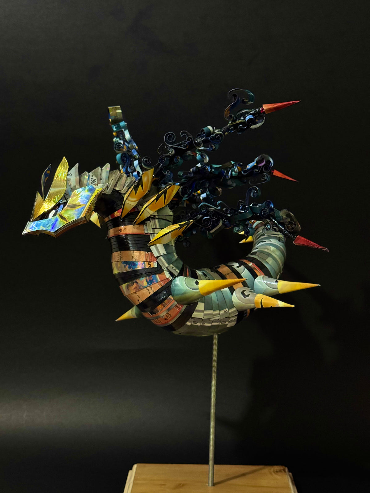 Giratina Pokemon TCG Card Sculpture