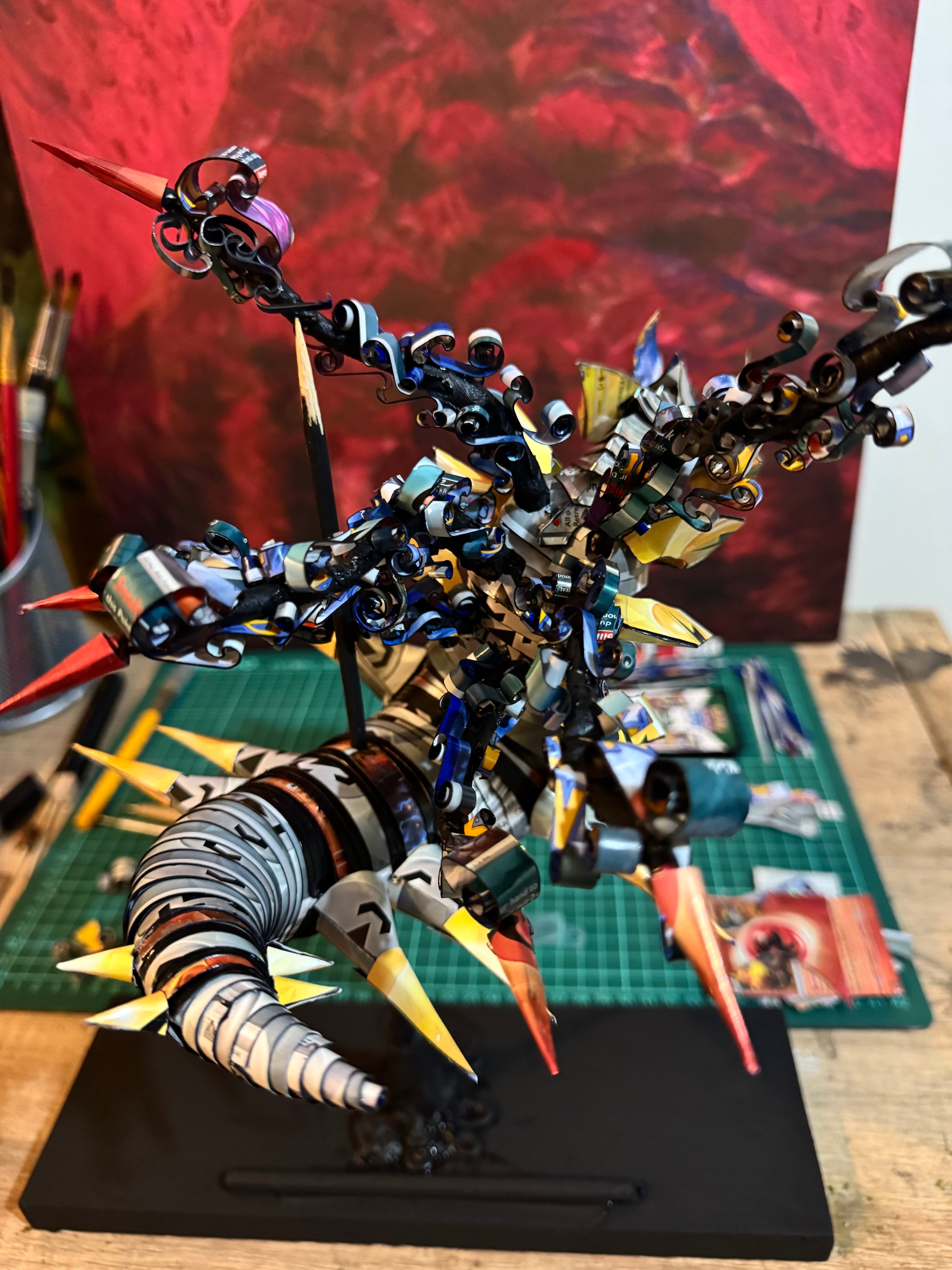 Giratina Pokemon TCG Card Sculpture