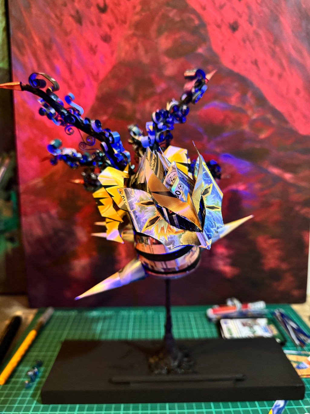 Giratina Pokemon TCG Card Sculpture