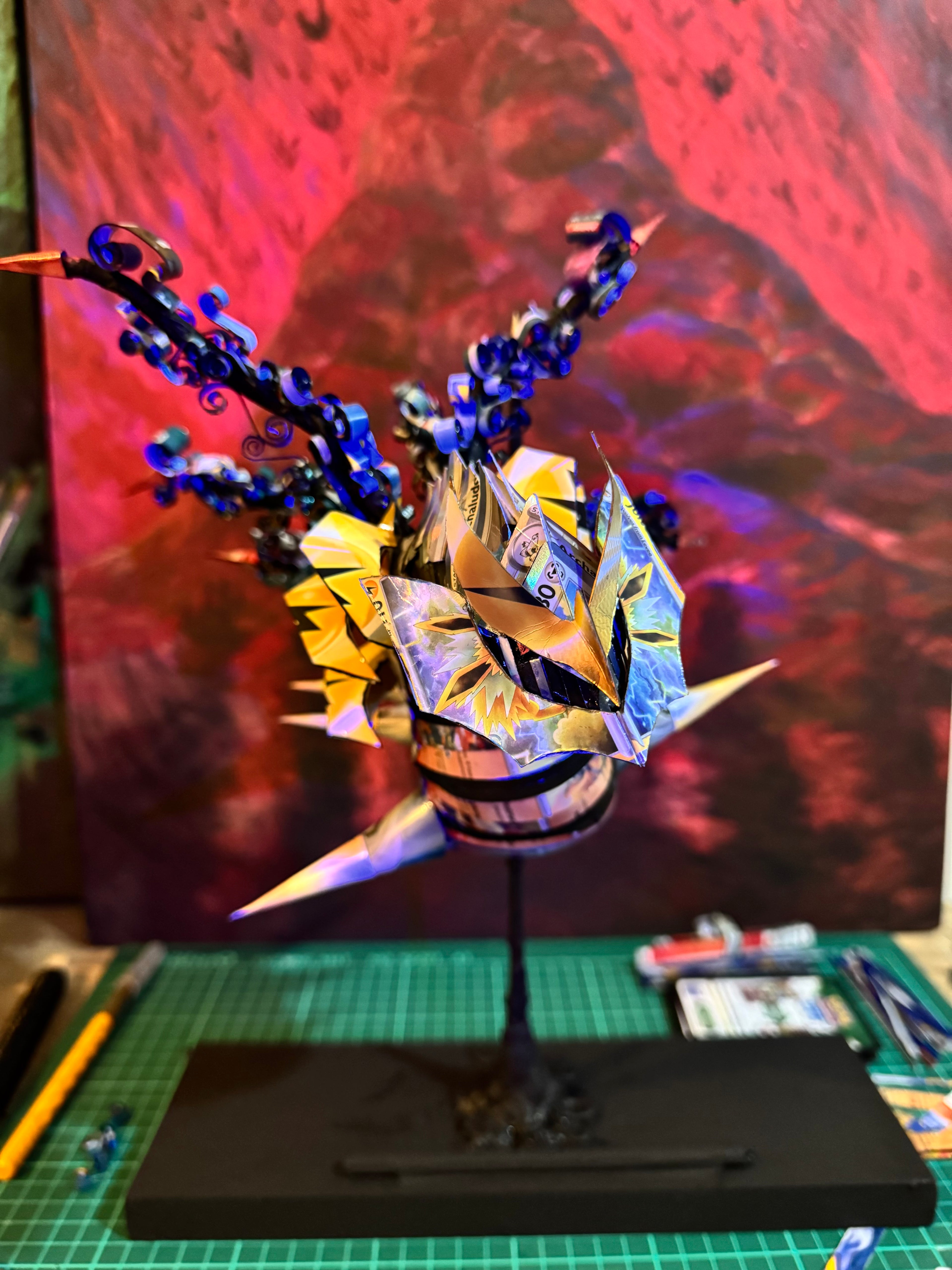 Giratina Pokemon TCG Card Sculpture