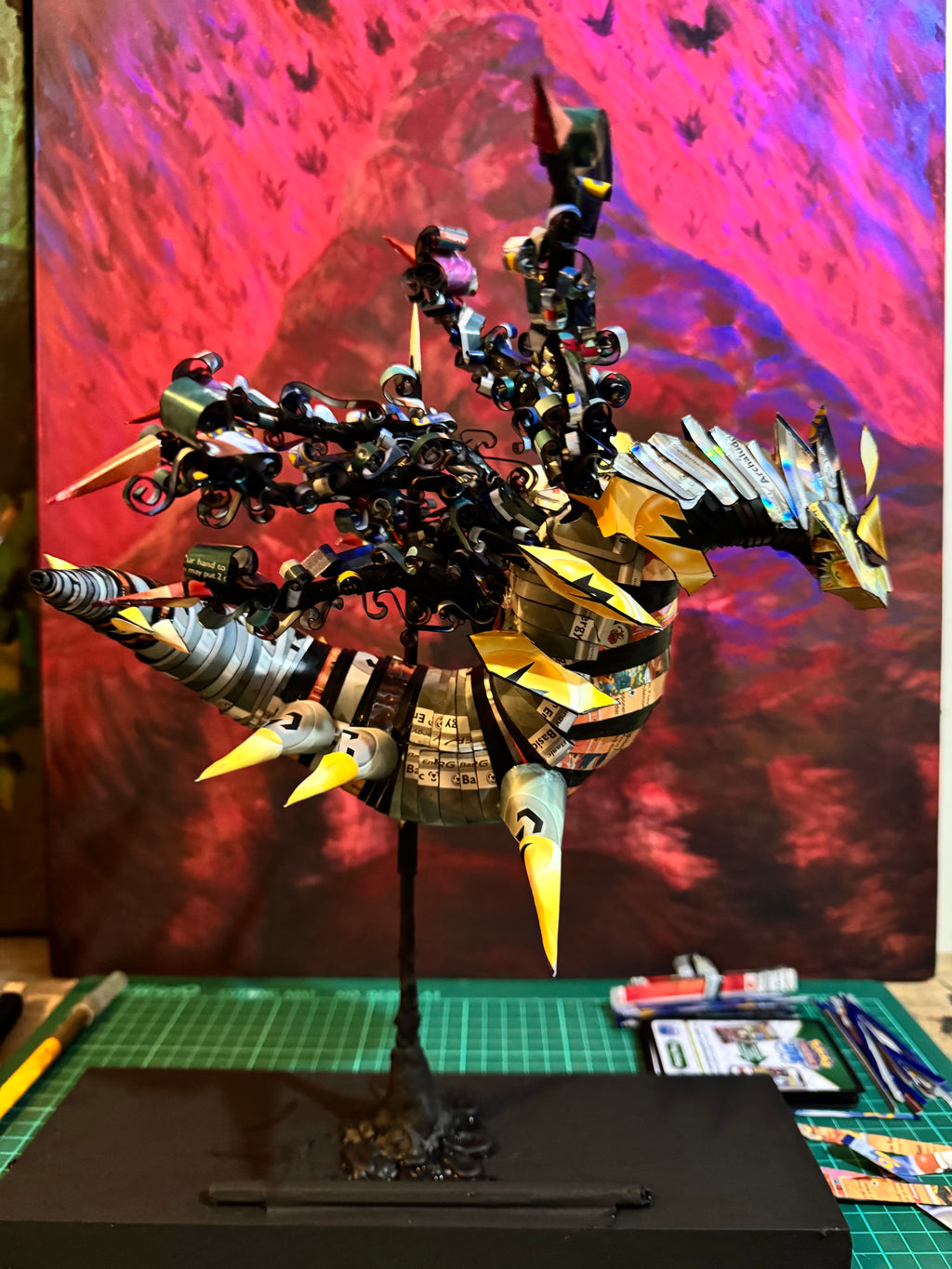 Giratina Pokemon TCG Card Sculpture
