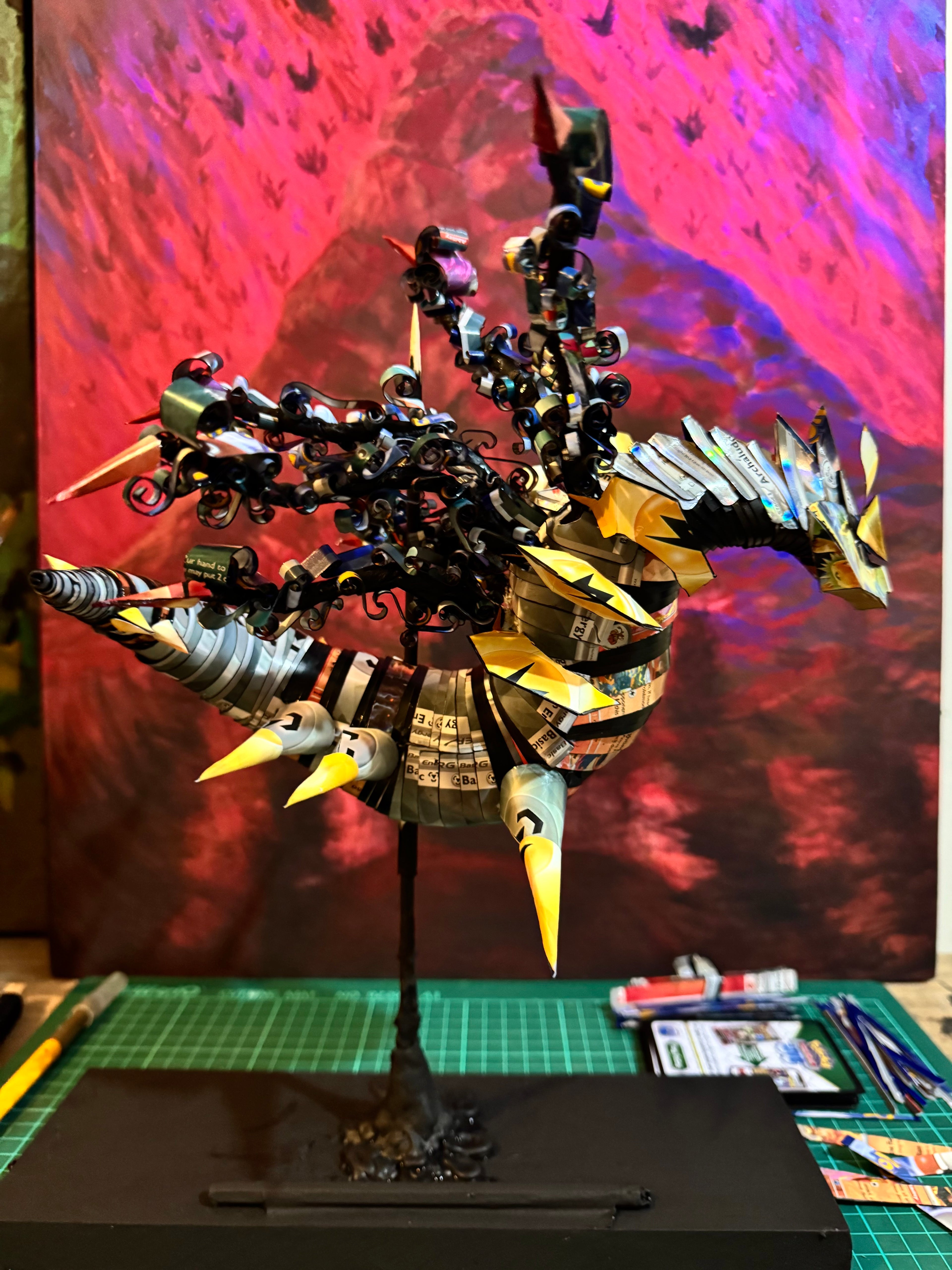 Giratina Pokemon TCG Card Sculpture