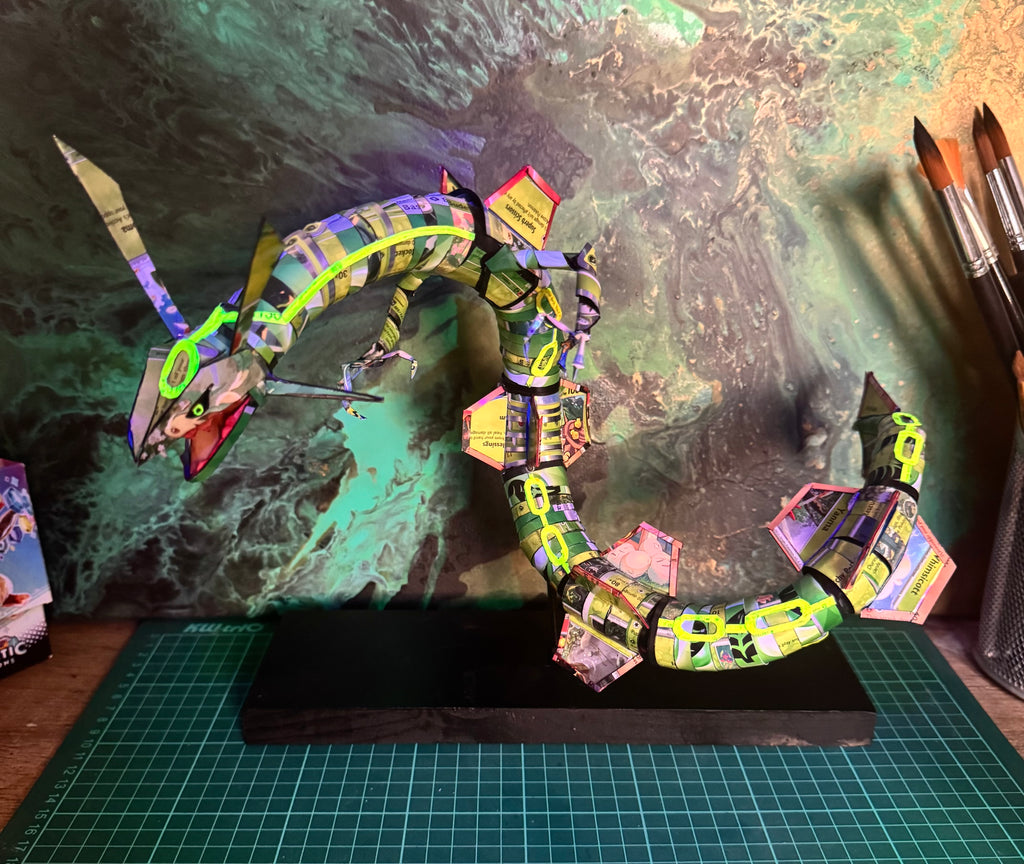 Rayquaza Pokémon TCG Card Sculpture