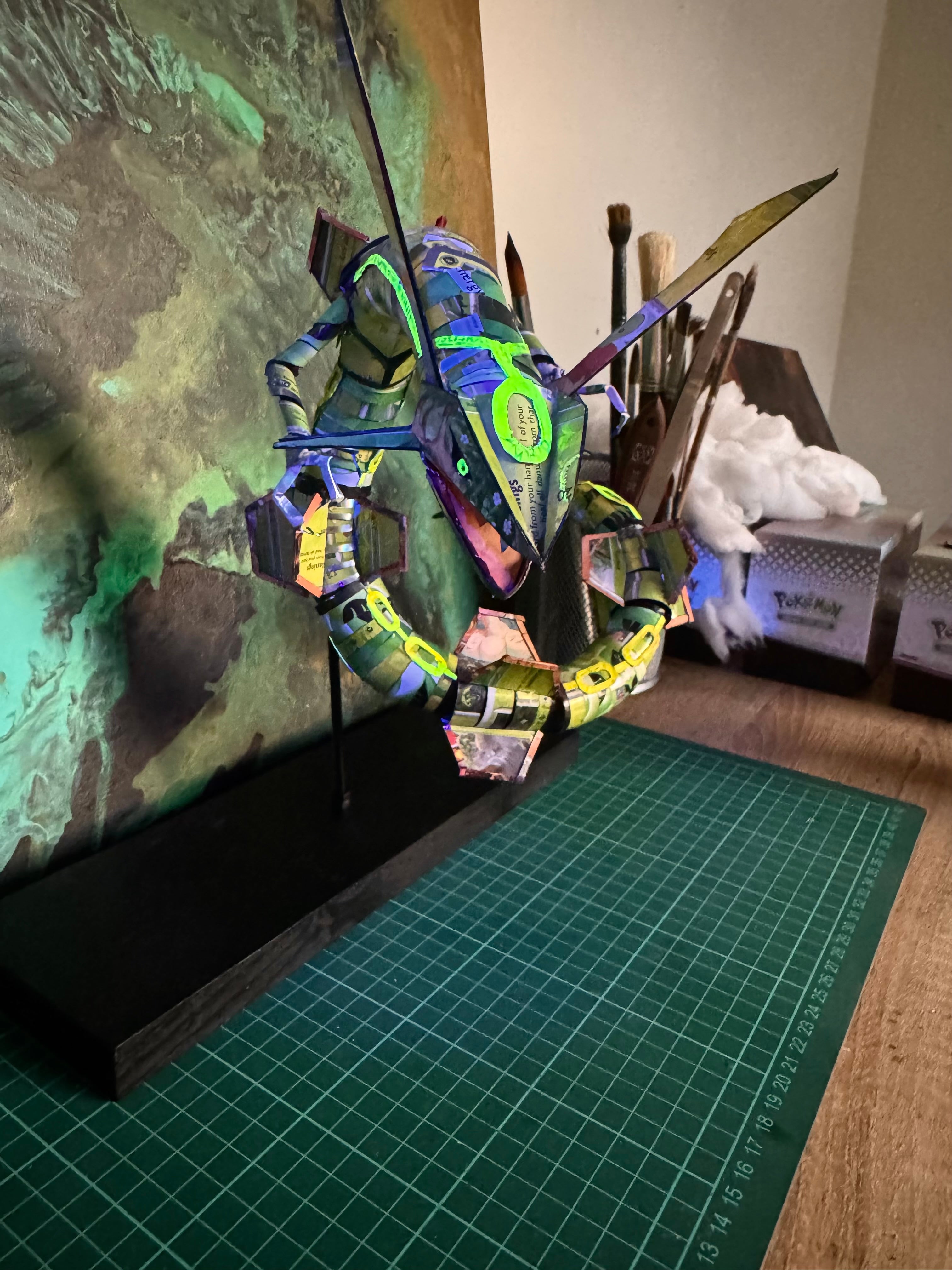 Rayquaza Pokémon TCG Card Sculpture