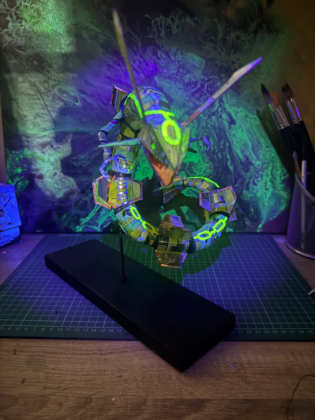 Rayquaza Pokémon TCG Card Sculpture