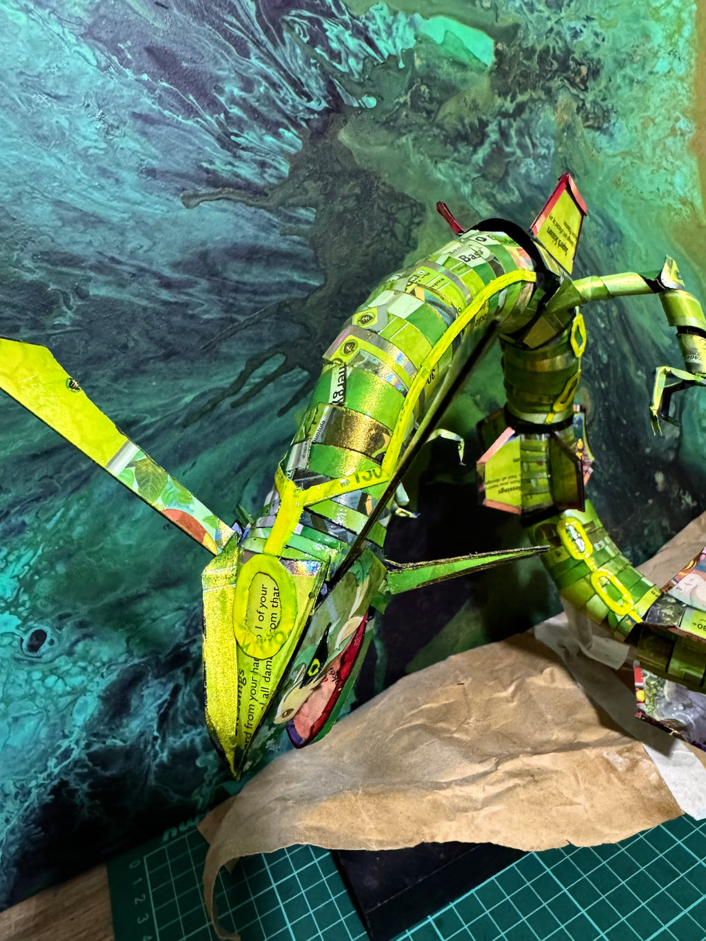 Rayquaza Pokémon TCG Card Sculpture