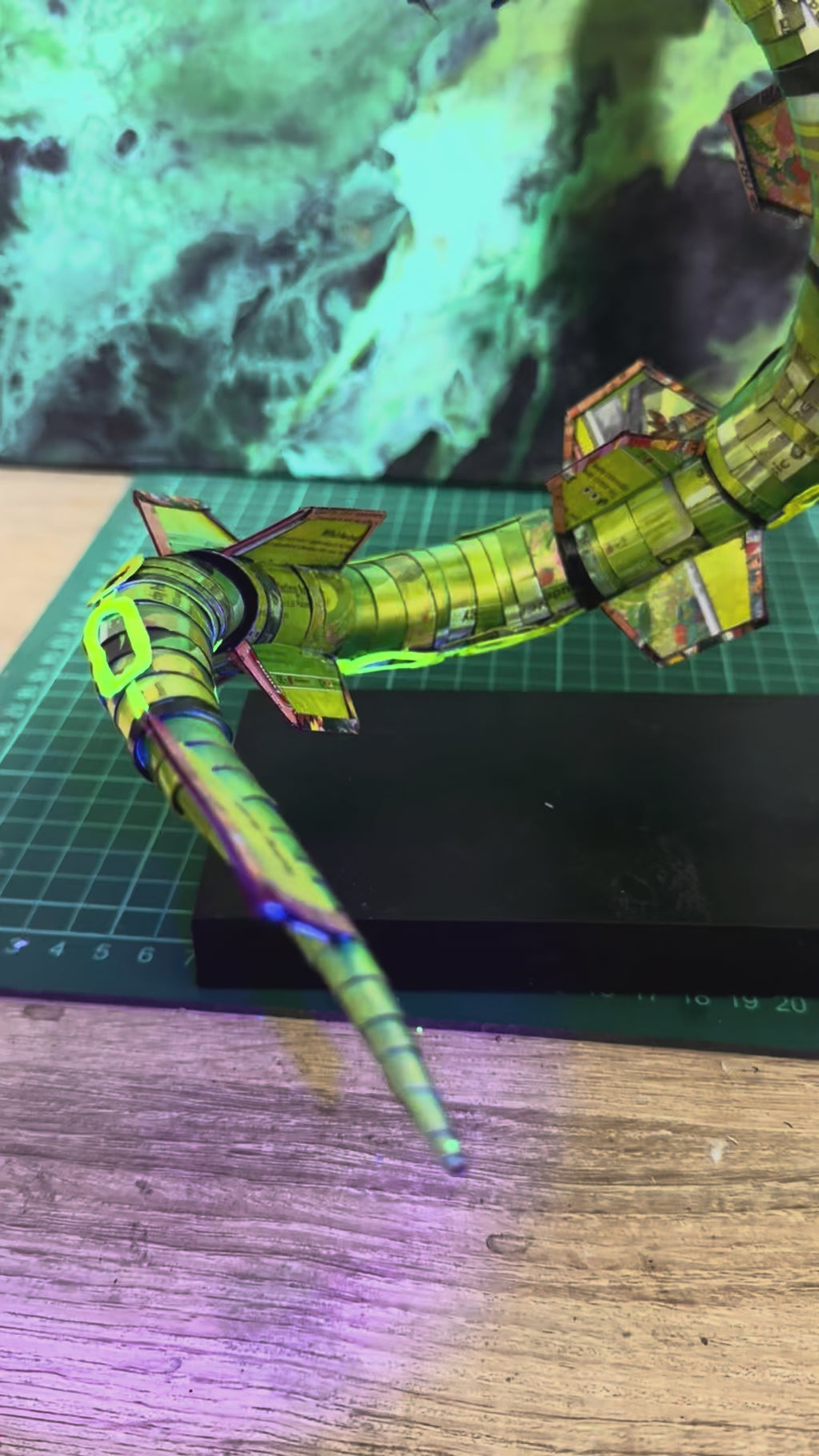 Rayquaza Pokémon TCG Card Sculpture