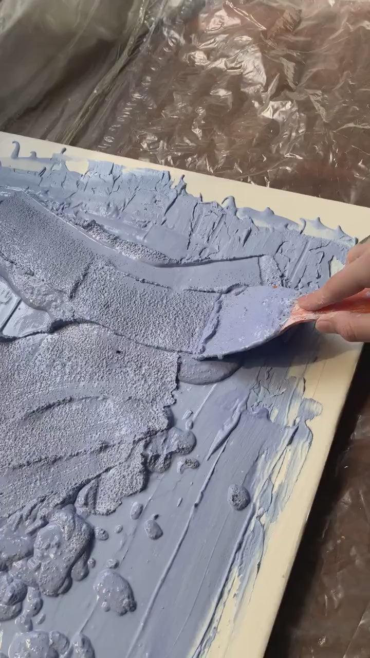 Intrecciare | Sculpted Abstract on Canvas with Fluorescent Pink DNA-Inspired Patterns