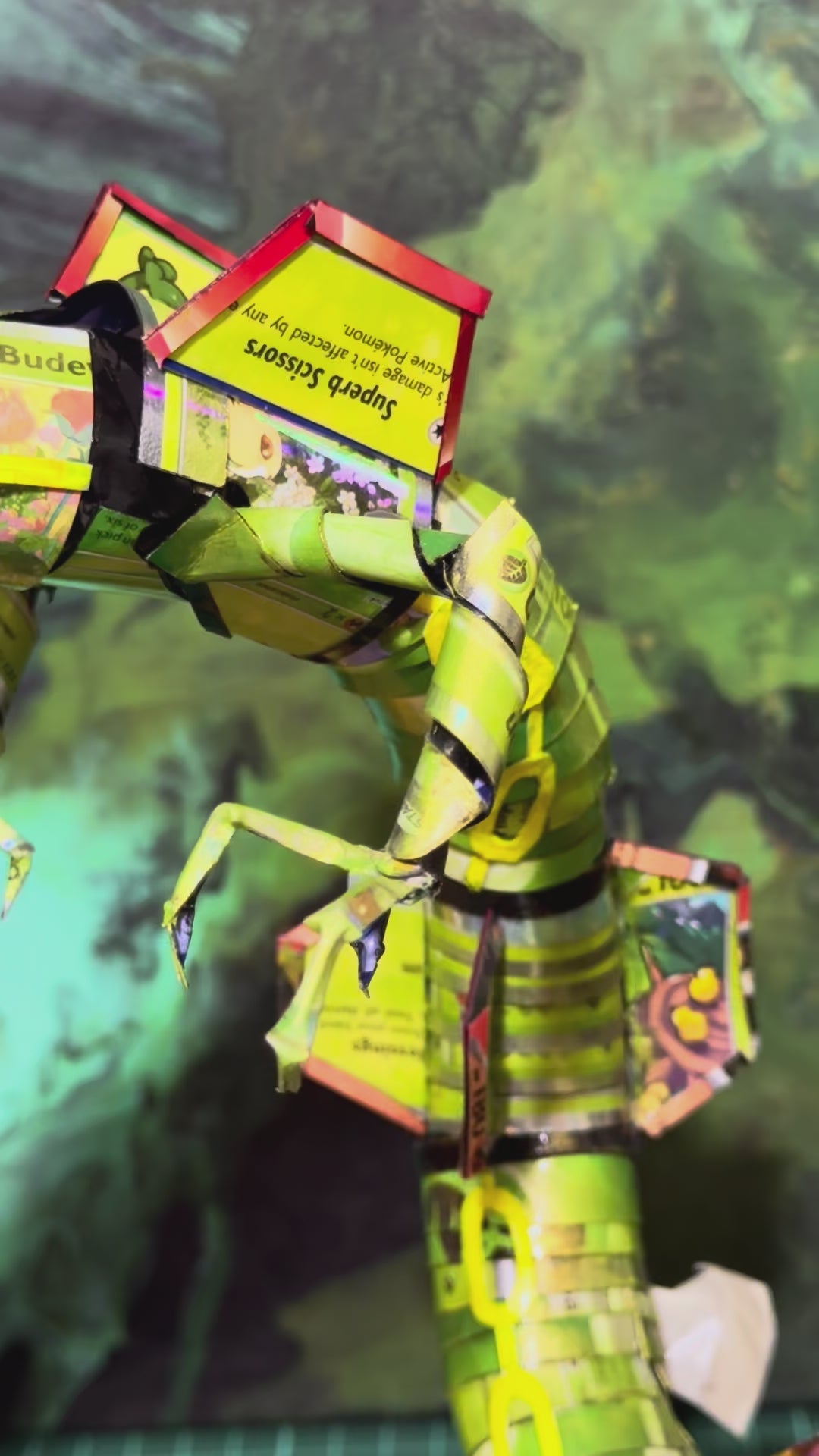 Rayquaza Pokémon TCG Card Sculpture