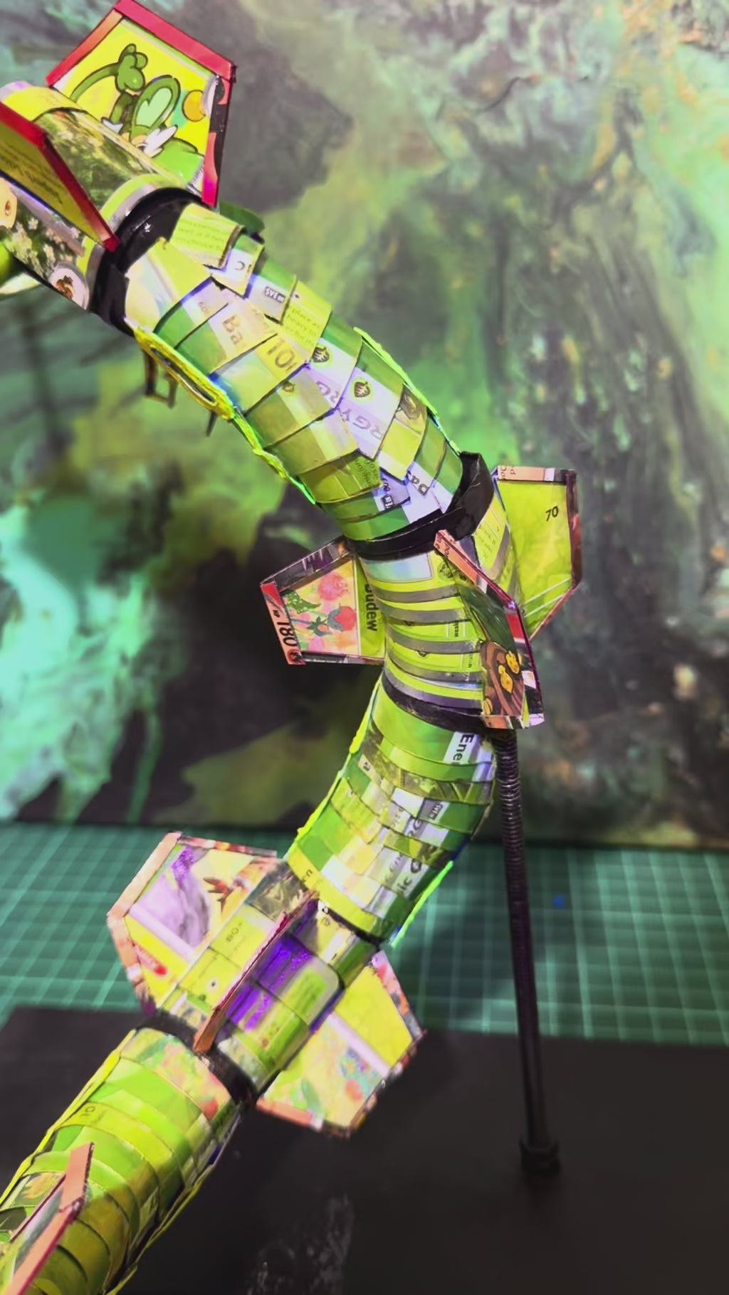 Rayquaza Pokémon TCG Card Sculpture